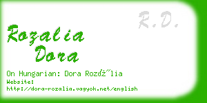 rozalia dora business card